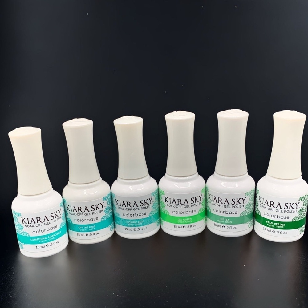 6 bottles of Kiara Sky Gel Polish G5073-G5078
